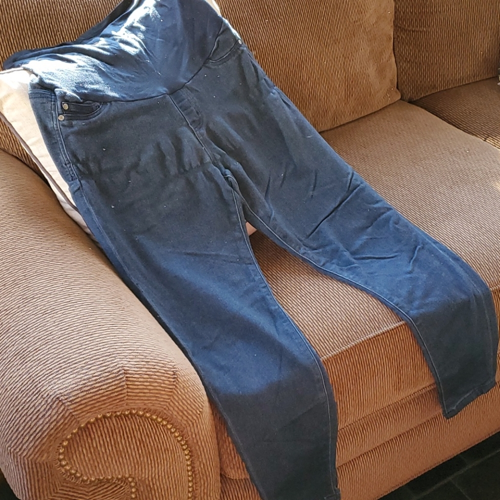 Dark Denim Maternity Jeans / Jeggings